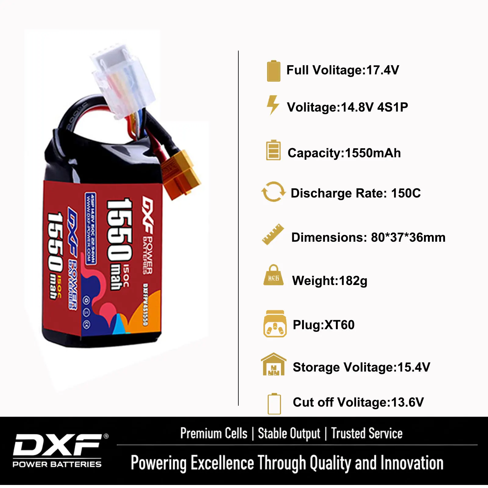 DXF Battery 2S 3S 4S lipo 7.4V 11.1V 14.8V 8000mAh 110C 5mm 9200mAh 1550mAh HardCase For Car Helicopter Quadcopter Truck Boat