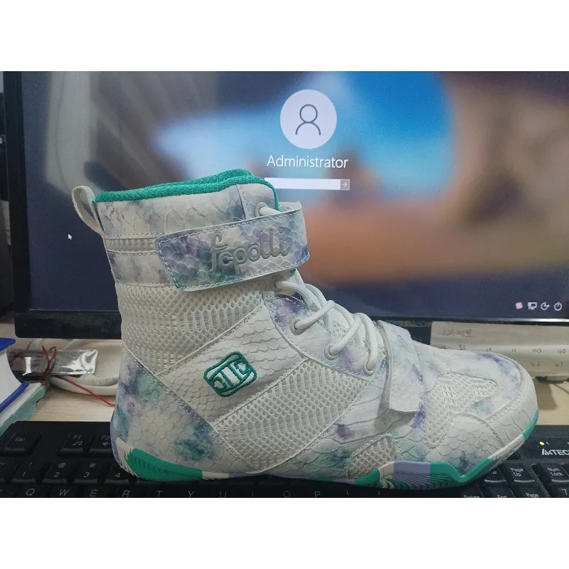 

Original Brand Competition Sport Gym Training Shoe Top Quality Boxing Fighting Boots Comfortable Breath Wrestling Shoe 40-47