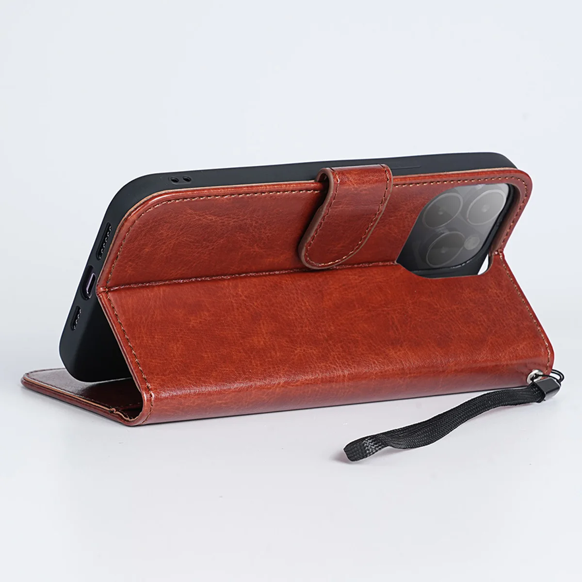 Faux Leather Phone Case for Samsung GalaxyZ Fold 3 Z Fold 4 Z Fold 5 Z Fold 6 Multi-functional Weak Magnetic, Lanyard, Dustproof view 4