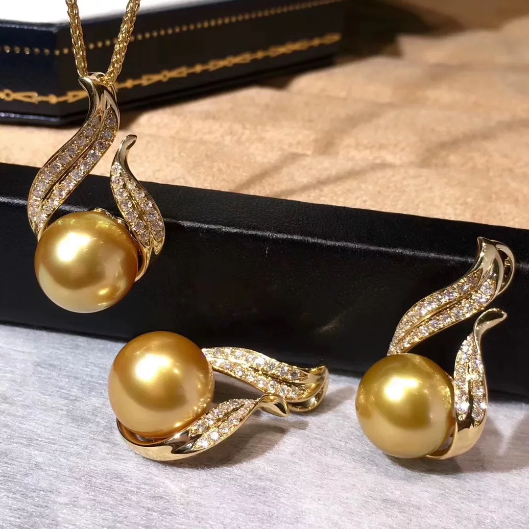 

Elegant Pearl Pendant AAAA 11-12mm Natural Pearl Pendant 925 Silver Necklace 18in