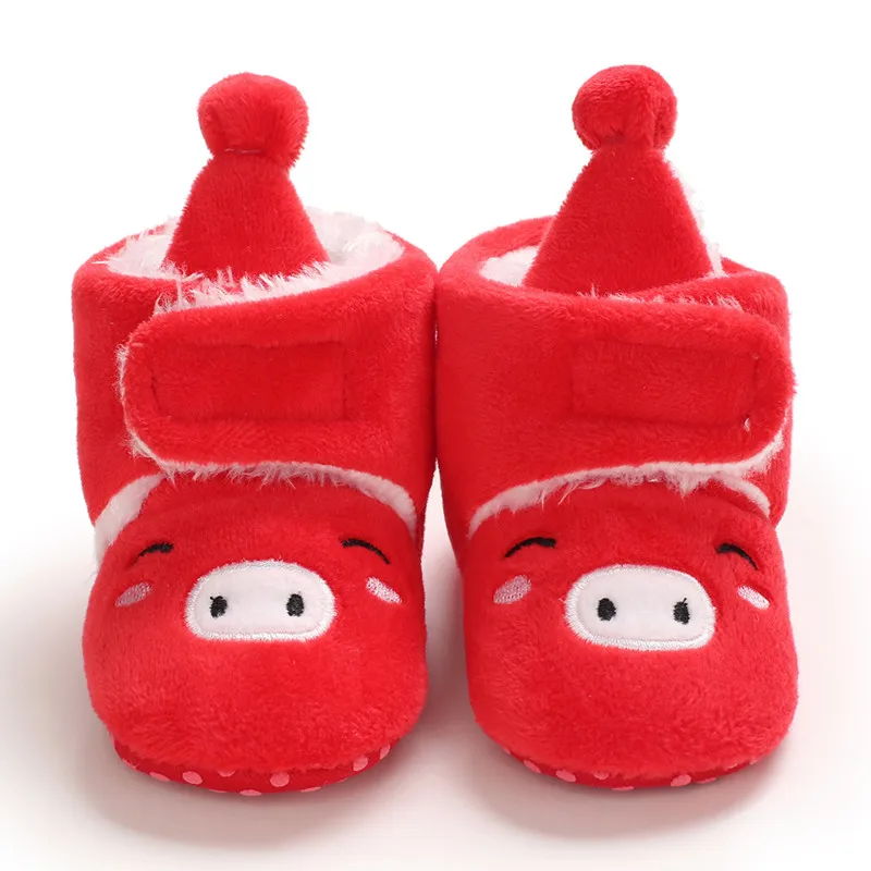 Novo Inverno Baby Snow Boots Cotton Warm Soft Sole First Walking Shoes for Newborn Girls 0-18 Months view 4