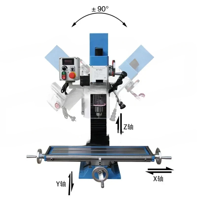 Industrial High-Precision Drilling and Milling Machine Household Multi-Function Milling Bench Drill Small Drilling Tapping