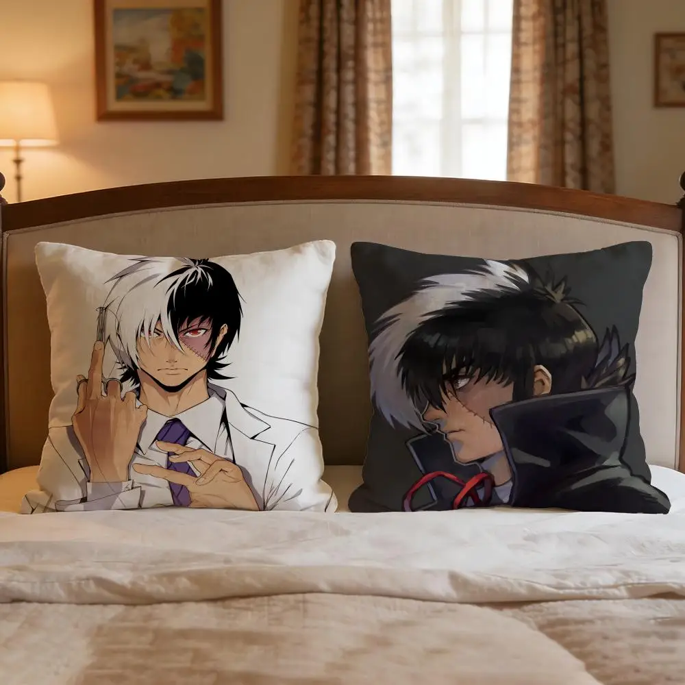 Anime Young Black Jack Cushion Cover 4Pcs Decorative Covers Soft Cushion Case for Sofa Couch Decor 40x40 45x45 Pillowcases