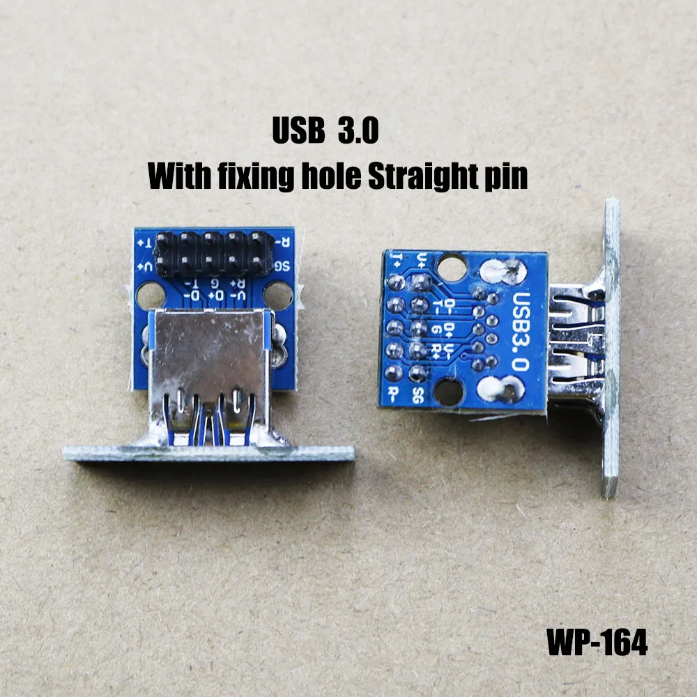 1PCS Male Female Connector USB To DIP 2.54mm PCB Connector USB 2.0 3.0 PCB Board Connector USB PCB Socket USB Connector WP-164