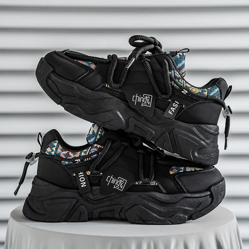 

Niche Comfortable Wear-resistant Versatile Creative and Casual New Thick Soled Height Increasing Running Men's Sports Shoes