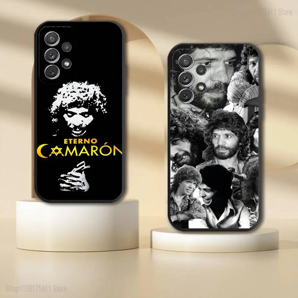 

Camaron D-De La Isla Phone Case For Samsung S 25,24,23,22,30,21,10,9,Ultra,Plus,Lite,FE,4,5G Black Soft Case