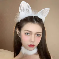 Black sexy cute Cat's ears (Steamed cat-ear shaped bread) hair hoop female hair clip headdress new rabbit ear headband