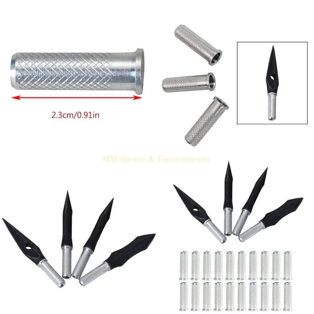 

31BE 20 шт. Алюминиевые вставки в основании Archerys, карбоновые стрелы, вставка для стрелы 6,2 мм, вставка для стрелы, вставка