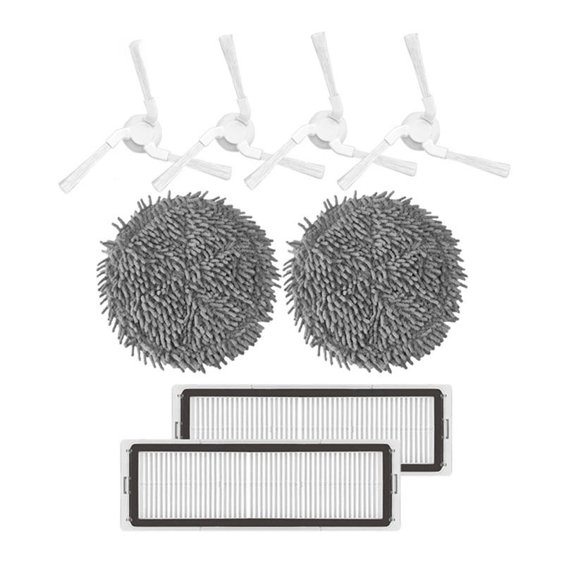Side Brush Filter And Mop Cloth Replacement Accessories For Xiaomi STYTJ06ZHM Mijia Pro Robotic Vacuum Cleaner