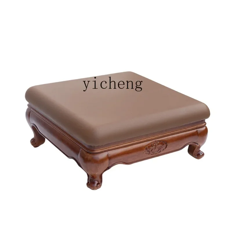 TQH all solid wood foot worship pad kneeling pad household thickened high-grade square incense kneeling pad