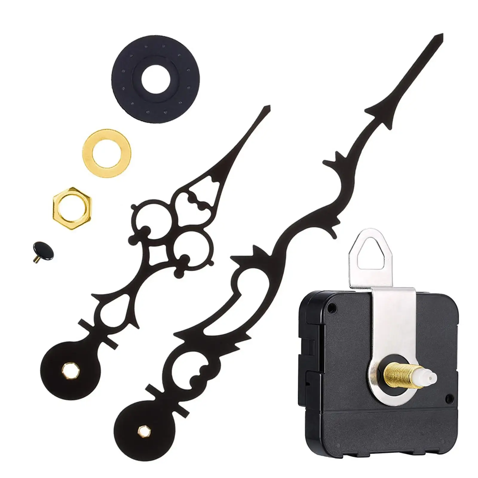 DIY Wall Quartz Clock Movement Mechanism 3 Hands Non Ticking for School Home Replacing Broken Clocks Frameless Wall Clocks