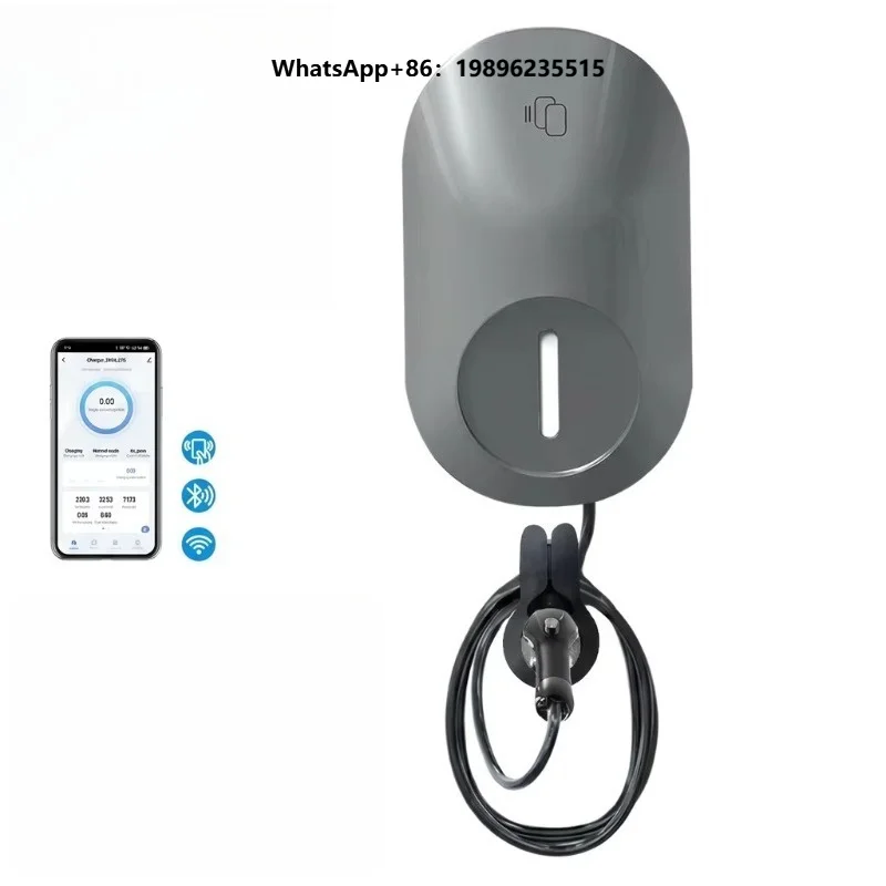 7kW  Charger Type 2 AC EV Charging Pile 32A Wall-mounted Electric Car Charger Station for Residential Parking