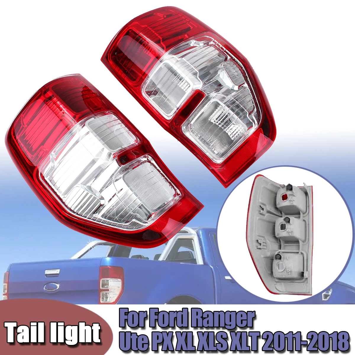 1PCS Left/Right Light Rear Tail Light Lamp for Ford Ranger Ute PX XL XLS XLT 2011 2012 2013 2014 2015 2016 2017 2018 2019