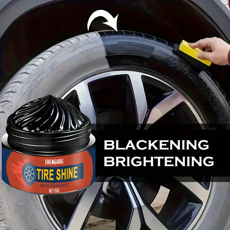 1 шт., 100 г защитного крема для полировки шин, долговечного средства для ремонта шин - стойкий блеск для автомобиля, удаление герметичности, изготовление шин и колес более прочный блеск, необходимые продукты для владельца автомобилей