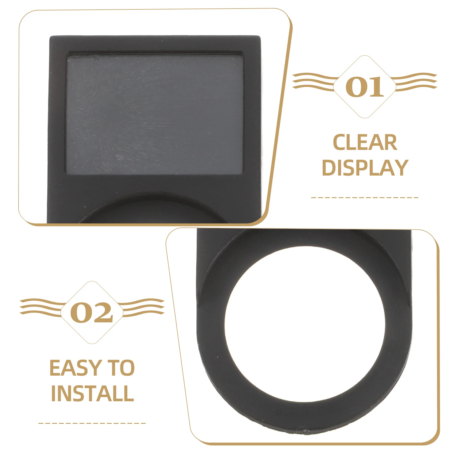 50Pcs Push Button Switch Sign Board Plastic Label Box Clear Display Durable Indicator for Signal Communication