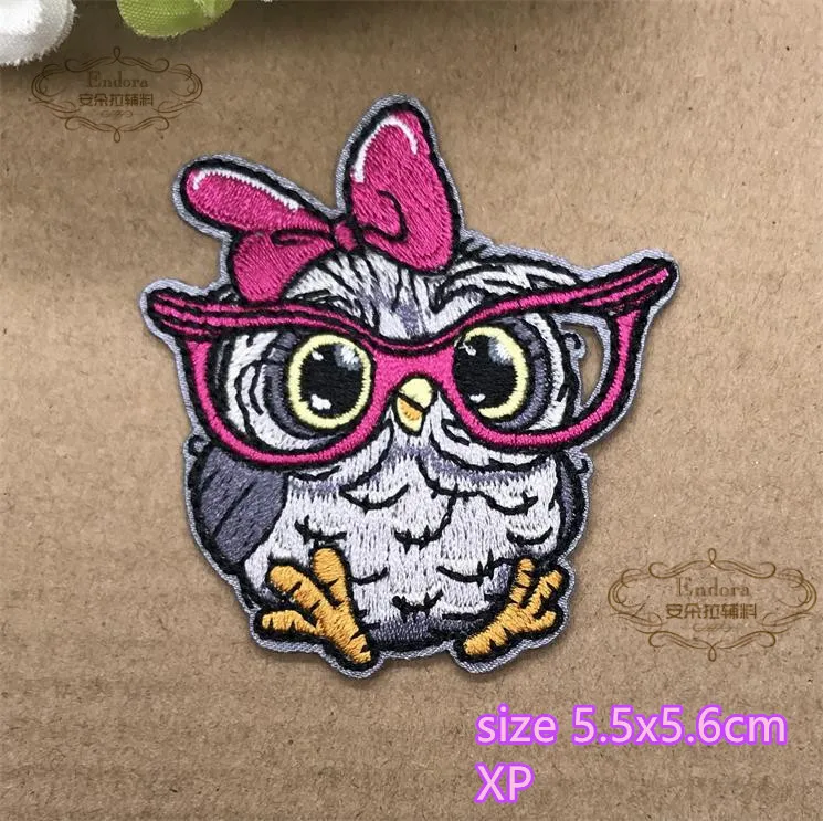 2018 New arrival 10 pcs cute bird Animal Embroidered patches iron on cartoon Motif Applique embroidery accessory diy phone decor