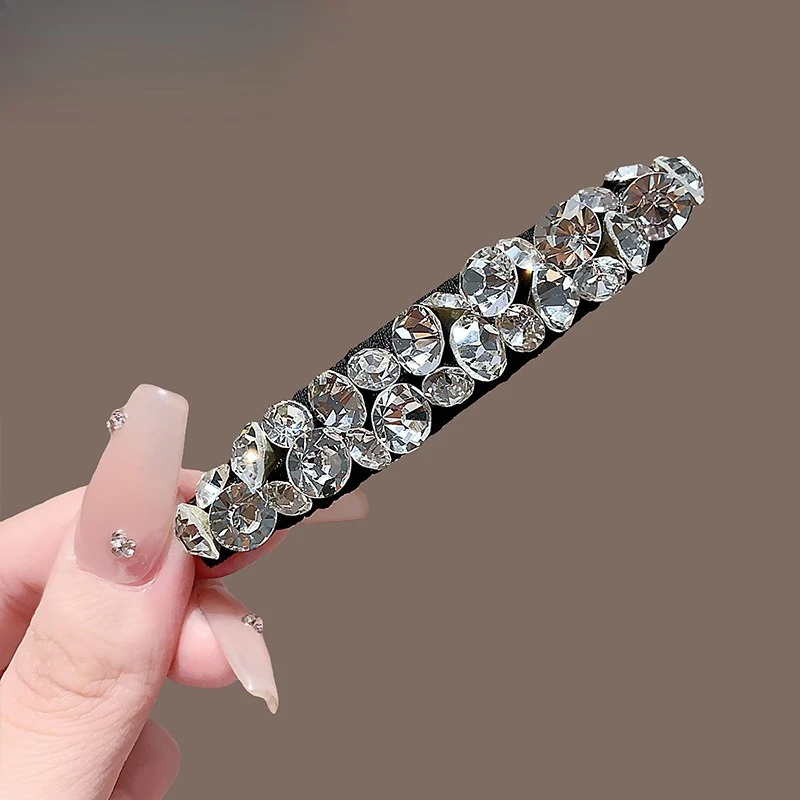 

Элегантные заколки для волос со стразами для женщин: очаровательные, ослепительные акценты, модный аксессуар, стильный и изящный новый головной убор для повседневного образа