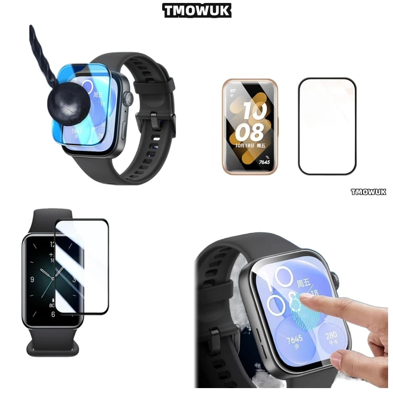 

For Huawei Band 6 7 8 9 10 B6 B7 Watch D2 Fit 3 4 Pro Special Edition Flexible Screen Protective Film Full Cover 3D Curved