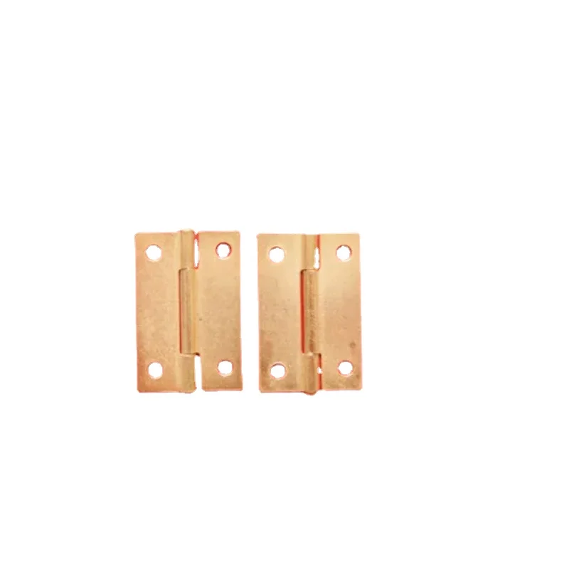 100pcs 25*37mm 1.5 inch Rectangular Hinge Cabinet Accessories Door Anti-theft Deduction Wooden Box Dedicated Copper Hinge