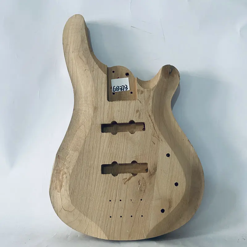 GB873 Raw Wood Solid ASH for Electric Bass No Paints Unfinished Jazz Bass Body Damages Scars Scratches for DIY