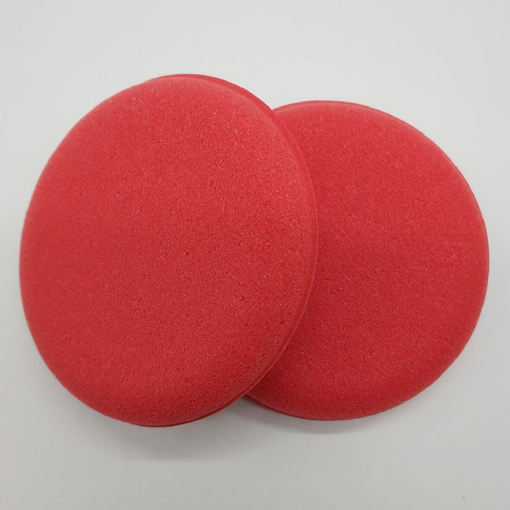 Für spta 4-Zoll-Schaumapplikatorpads zum Hand polieren von roten Kanten, Wachsen und Polieren von Schwämmen, die kreisförmigen Reinigungs schwamm wachsen