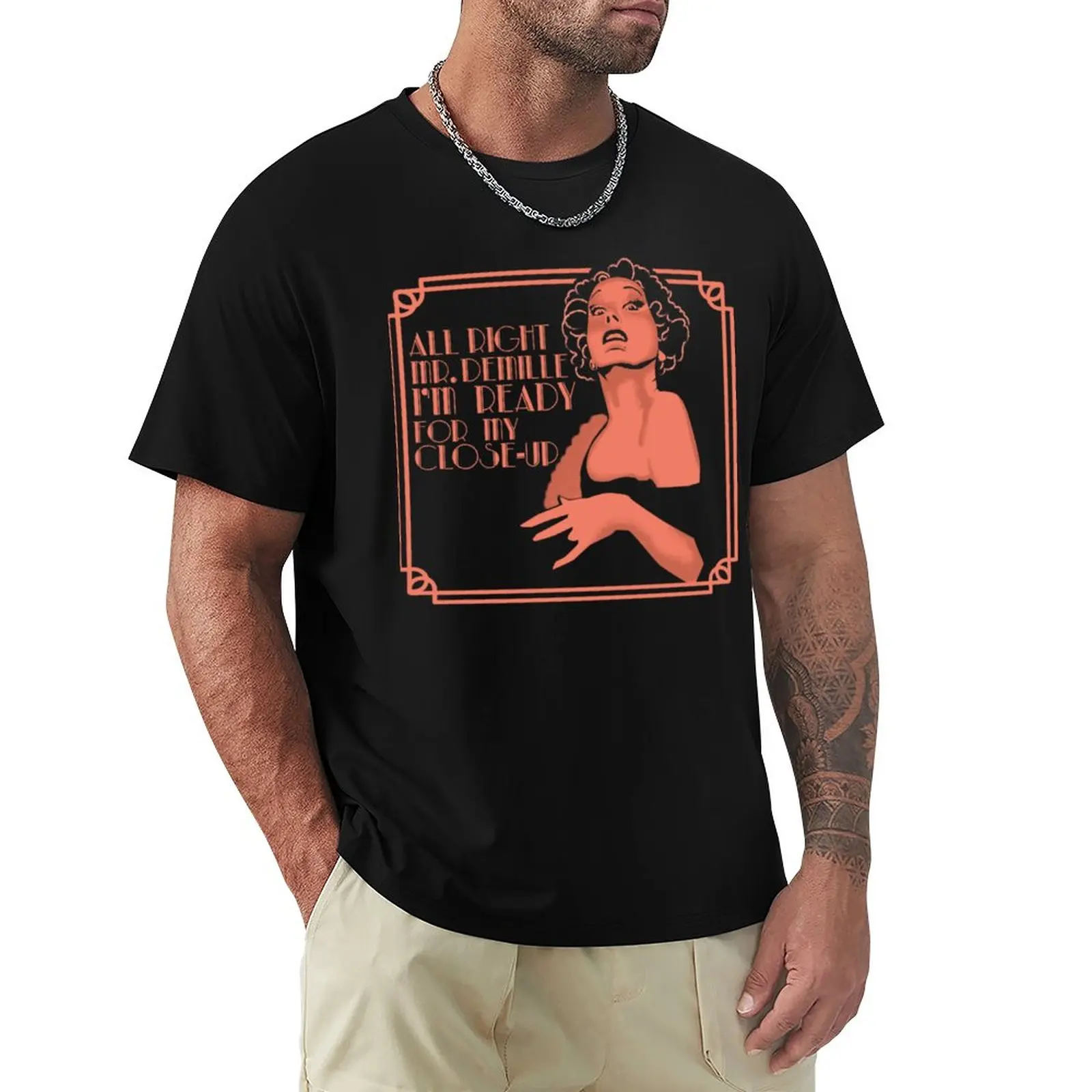 Gloria Swanson (Sunset Boulevard) T-Shirt shirts graphic tees sports fans slim fit t shirts for men