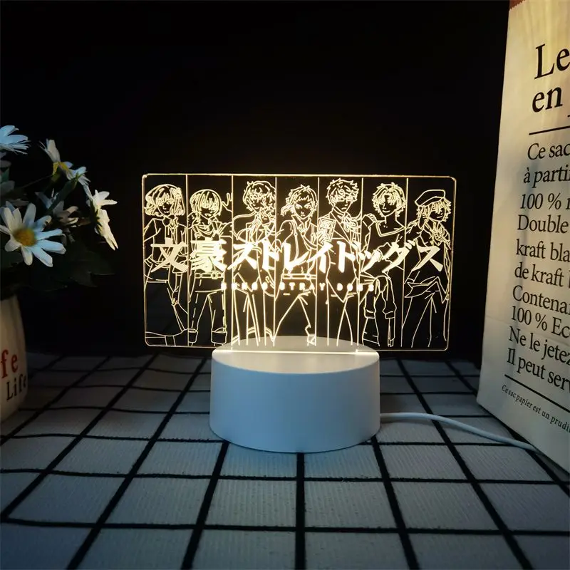 2025 Luz nocturna de perro salvaje gigante literario Zhongyuan Zhongye Lámpara de escritorio pequeña para dormitorio, decoración de escritorio, regalo para niños y niñas