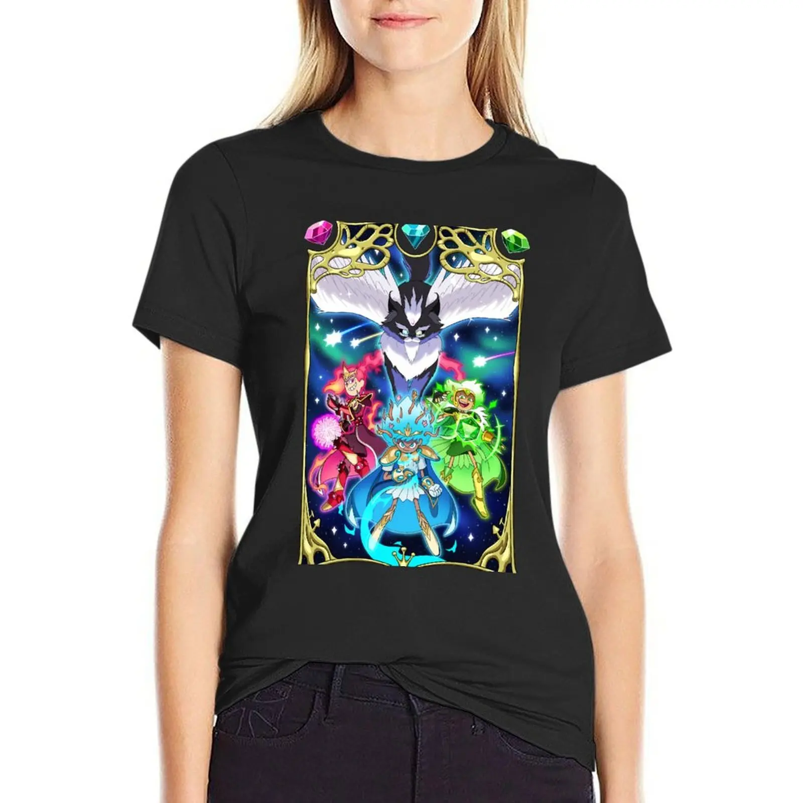 Magic Knights of Amphibia T-Shirt cute clothes Aesthetic clothing Women's cotton t-shirt