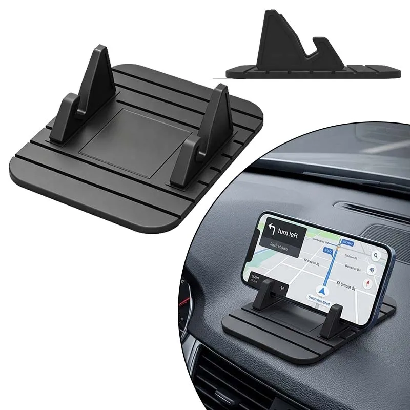Suporte Universal de Silicone para Celular no Carro, Compatível com Todos os Smartphones e Tablets - Adequado para Painel e Para-brisa do Carro