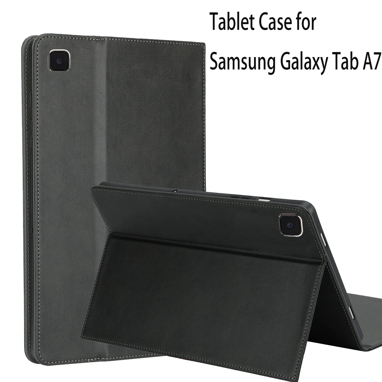 Tablet Case for Samsung Galaxy Tab A7 10.4 Protective Cover Kickstand Function Shockproof (PU leather TPU Cover)