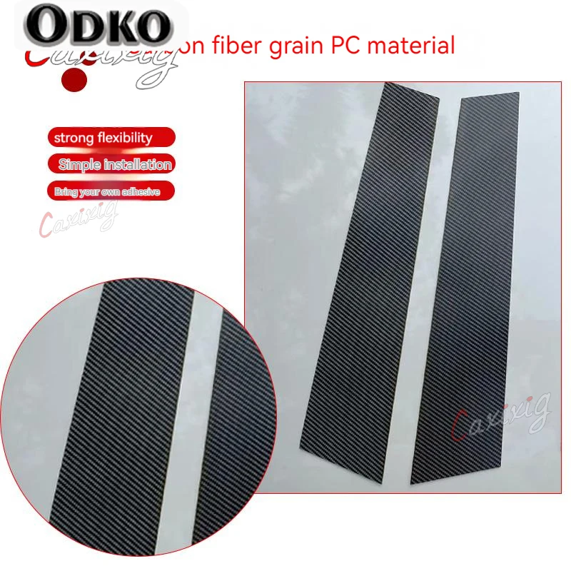 8Pcs Car Pillar Posts Window Door Moulding Trims Sticker Fit For Nissan Qashqai J11 2016 2017 2018 2019 2020-2022 Glossy Black