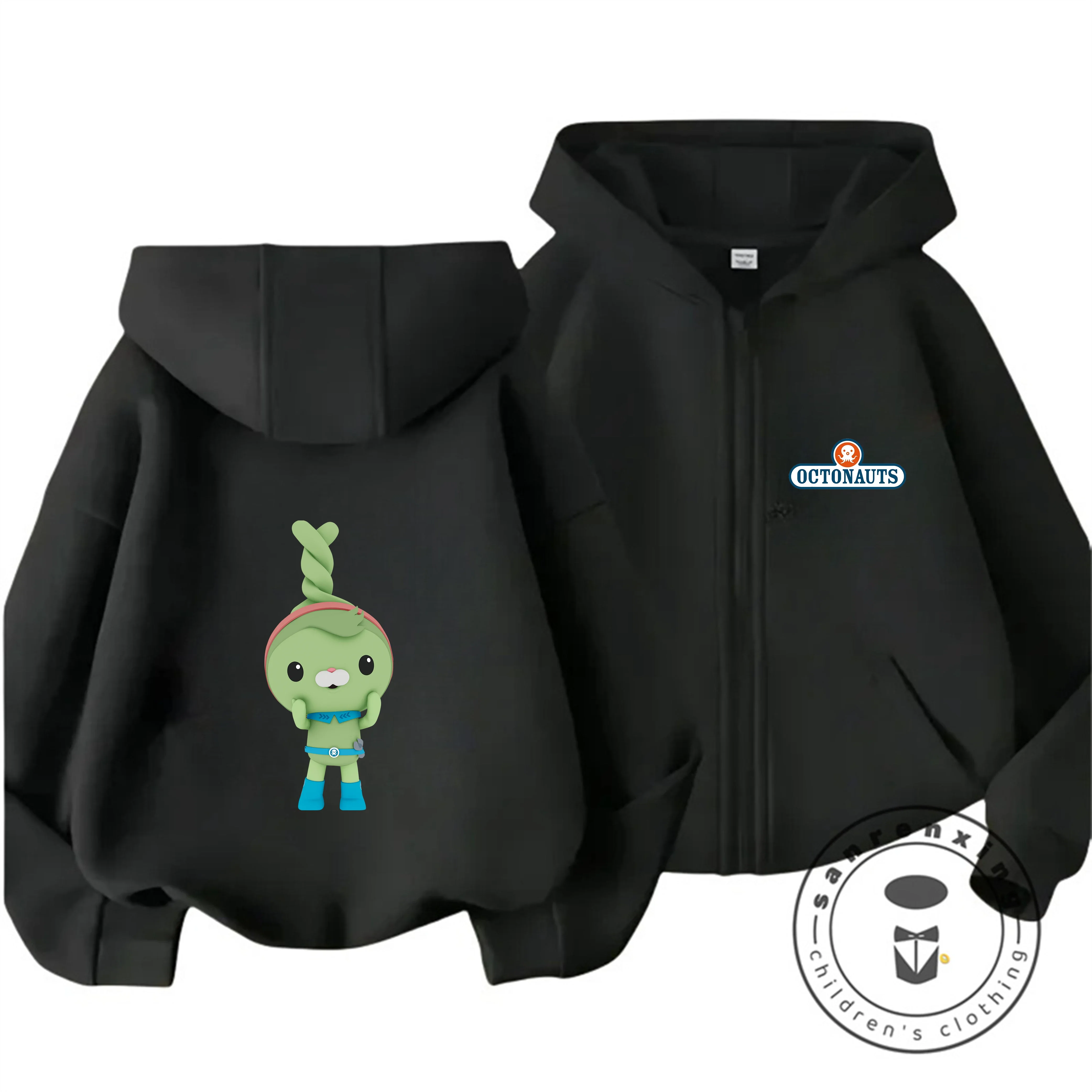 

Cute Stylish 2026 Octonauts Zipper Hoodie Boys Girls 3-14Y Autumn Winter Kawaii Cartoon Street Hot Fashion Outdoor