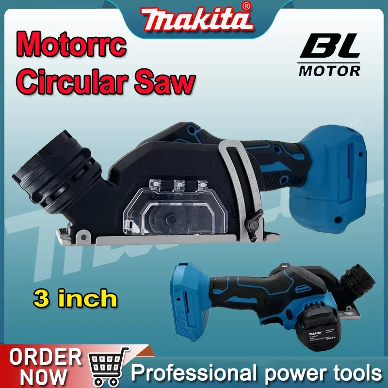 

Makita Cordless Circular Saw 3 Inch Handheld Angle Grinder Rechargeable Cut Off Tool for Cutting Metal Wood Tile Marble