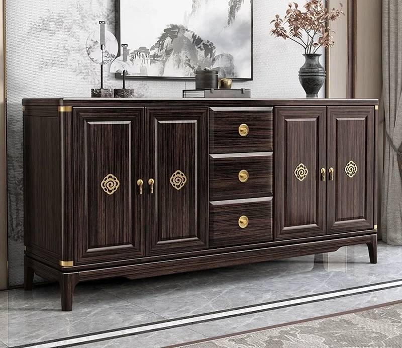 China's modern high-quality wooden living room cabinet, panel design, environmentally friendly storage furniture