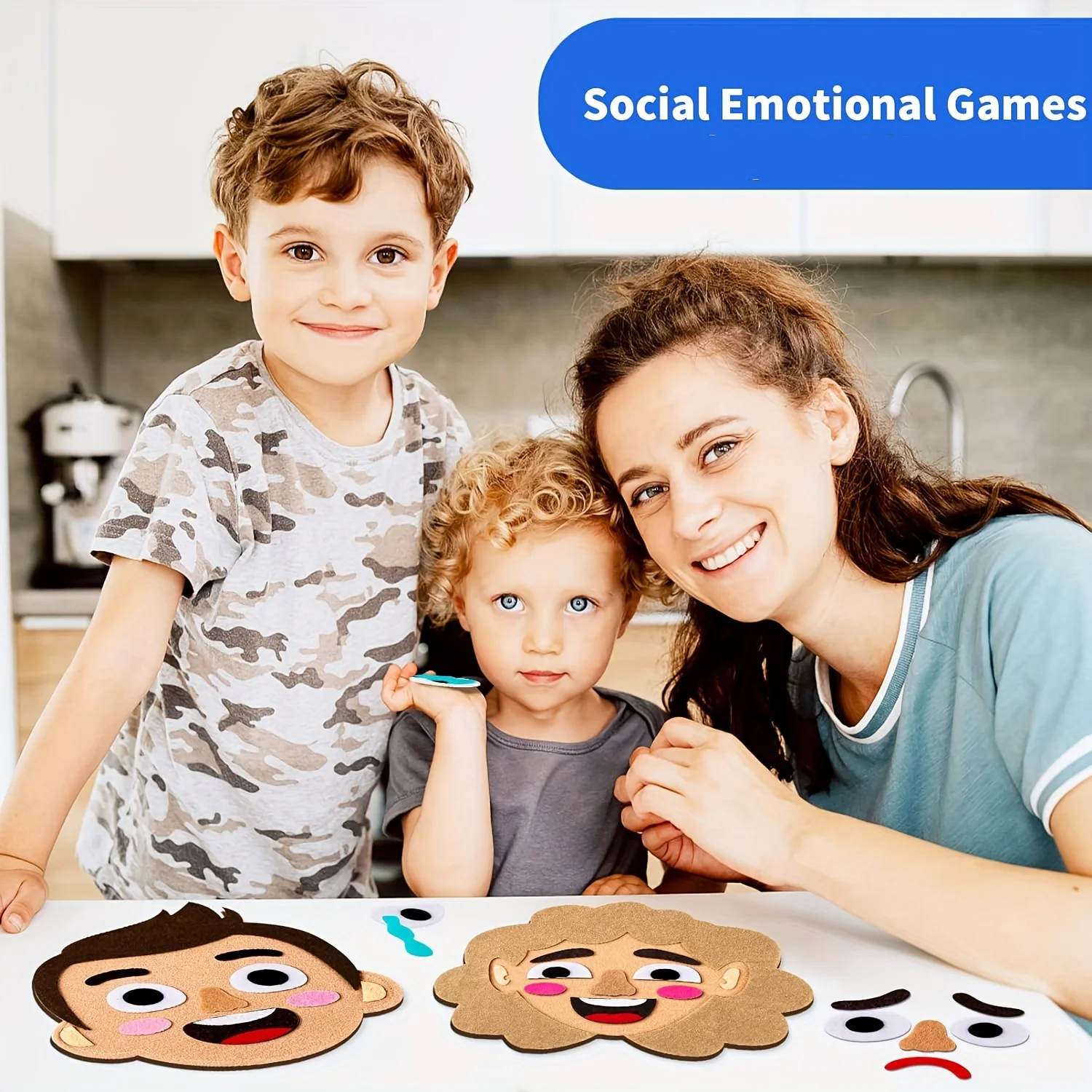 Jogos emocionais sociais para crianças e bebês, jogos de tabuleiro com sentimentos de família, brinquedo sensorial para autismo, brinquedos de aprendizagem pré-escolar para meninos e meninas