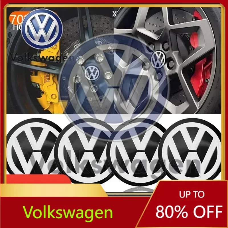 

Styling Mouldings For VOLKSWAGEN VW GTI B6 For Volkswagen 4Pcs 56mm Car Tyre Wheel Center Hub Cap Badge Sticker Accessories For