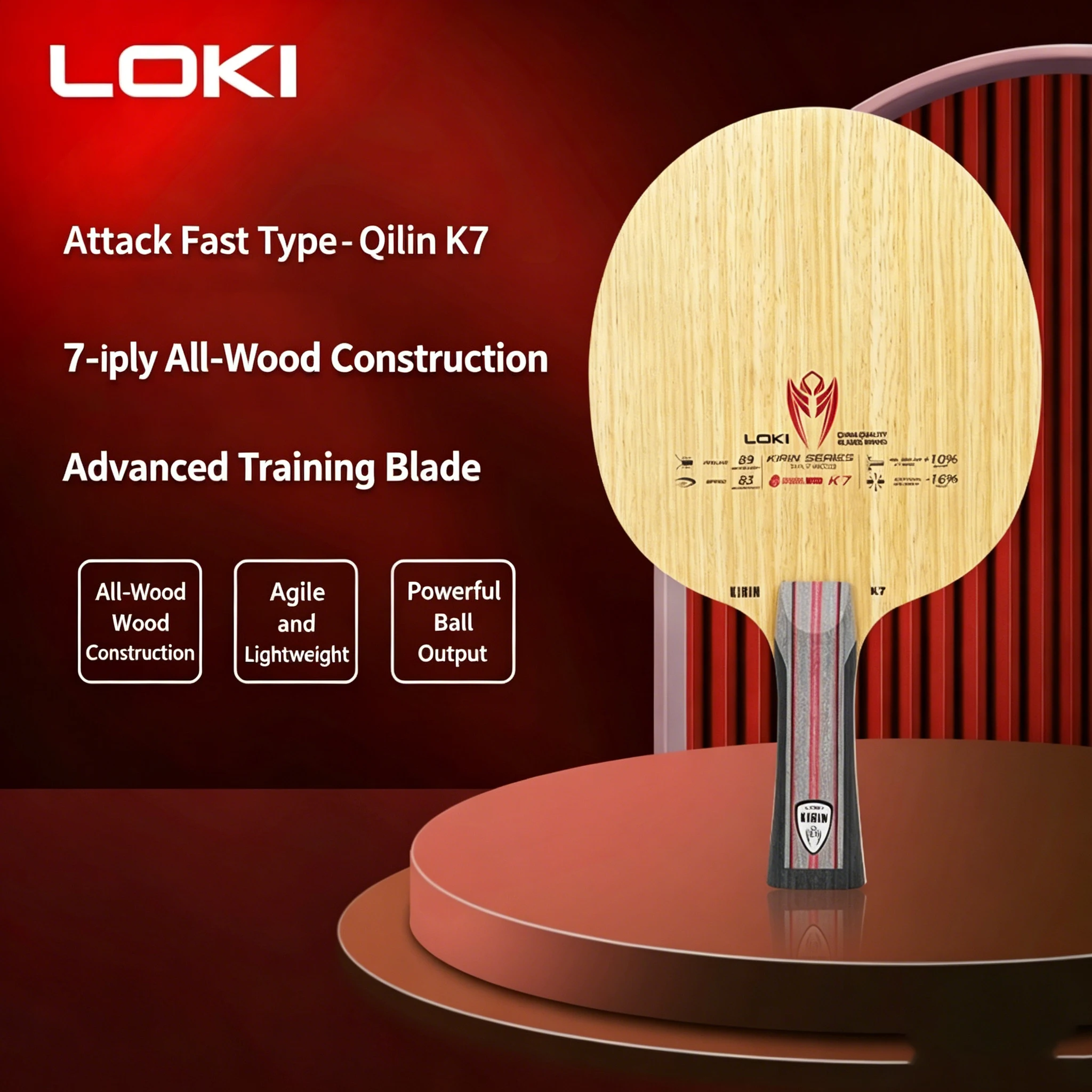 LOKI KIRIN Serisi Masa Tenisi  - Table Tennis Player incelemesi ve fiyatı