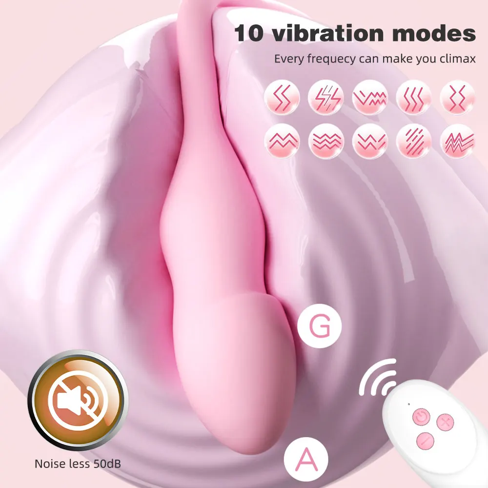 Remote Control 10-frequency Vibration Inflatable Dildo Butt Plug Vaginal Stimulation Anal Plug Anal Dilator Sex Toy for Couples