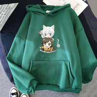 2023 Anime Kamisama Kiss Hoodies Loose Fleece Hoodie Manga Tomoe And Nanami Vintage Pullovers Sweatshirt For Teens Winter Women