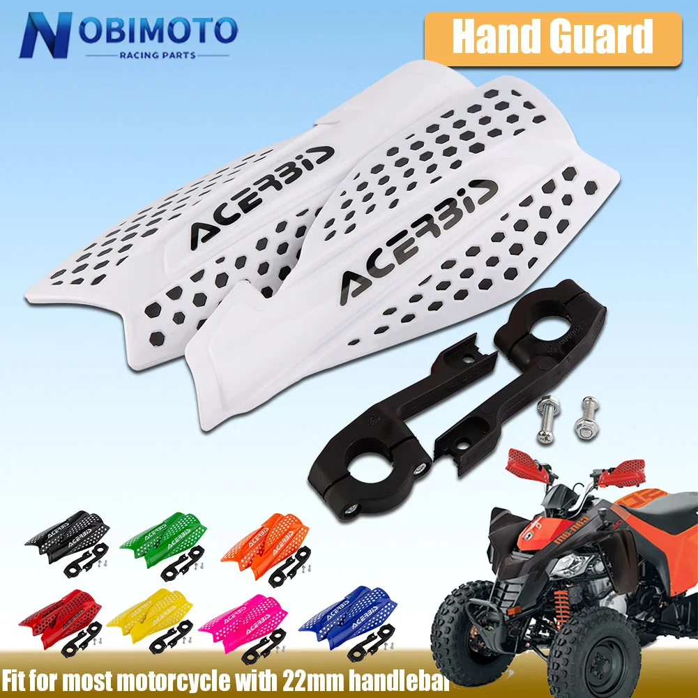 Protector de manos para Motocross, Protector de manillar de 22mm para motocicleta Dirt Pit Bike ATV Quads con manillar Enduro