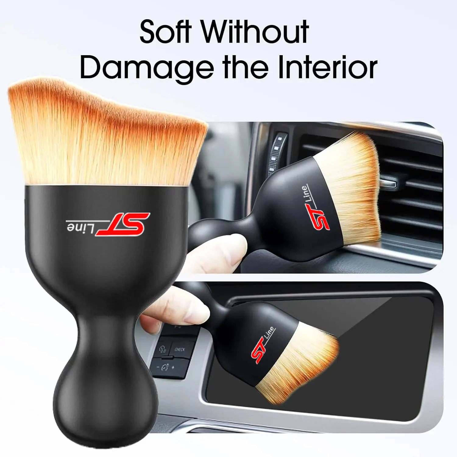Car Dust Sweeping Soft Brush Clearance Details Cleaning Tools For Ford ST Line Edge Explorer Transit Ranger Kuga MK2 Ecosport Ku