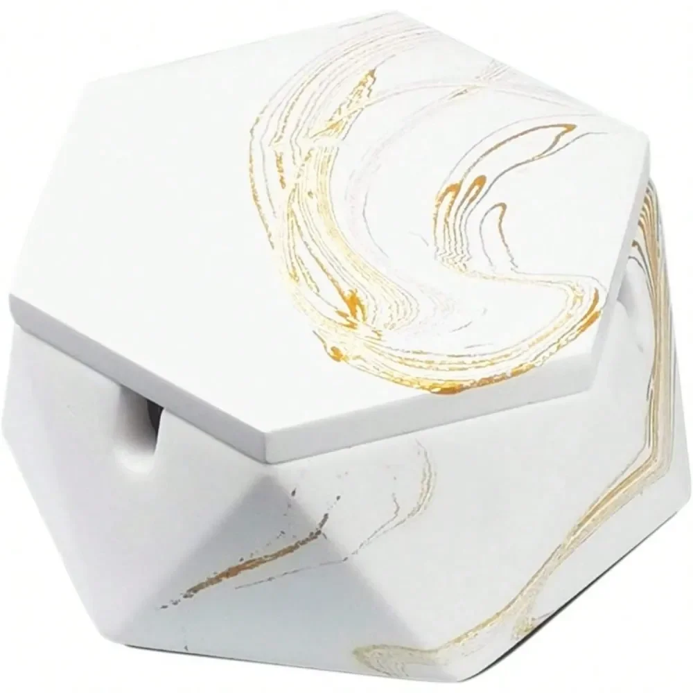 

Пепельница с крышкой из нержавеющей стали для сигарет, цементная пепельница, держатель для курения, для использования в помещении без дыма, для улицы ветрозащитная, Id