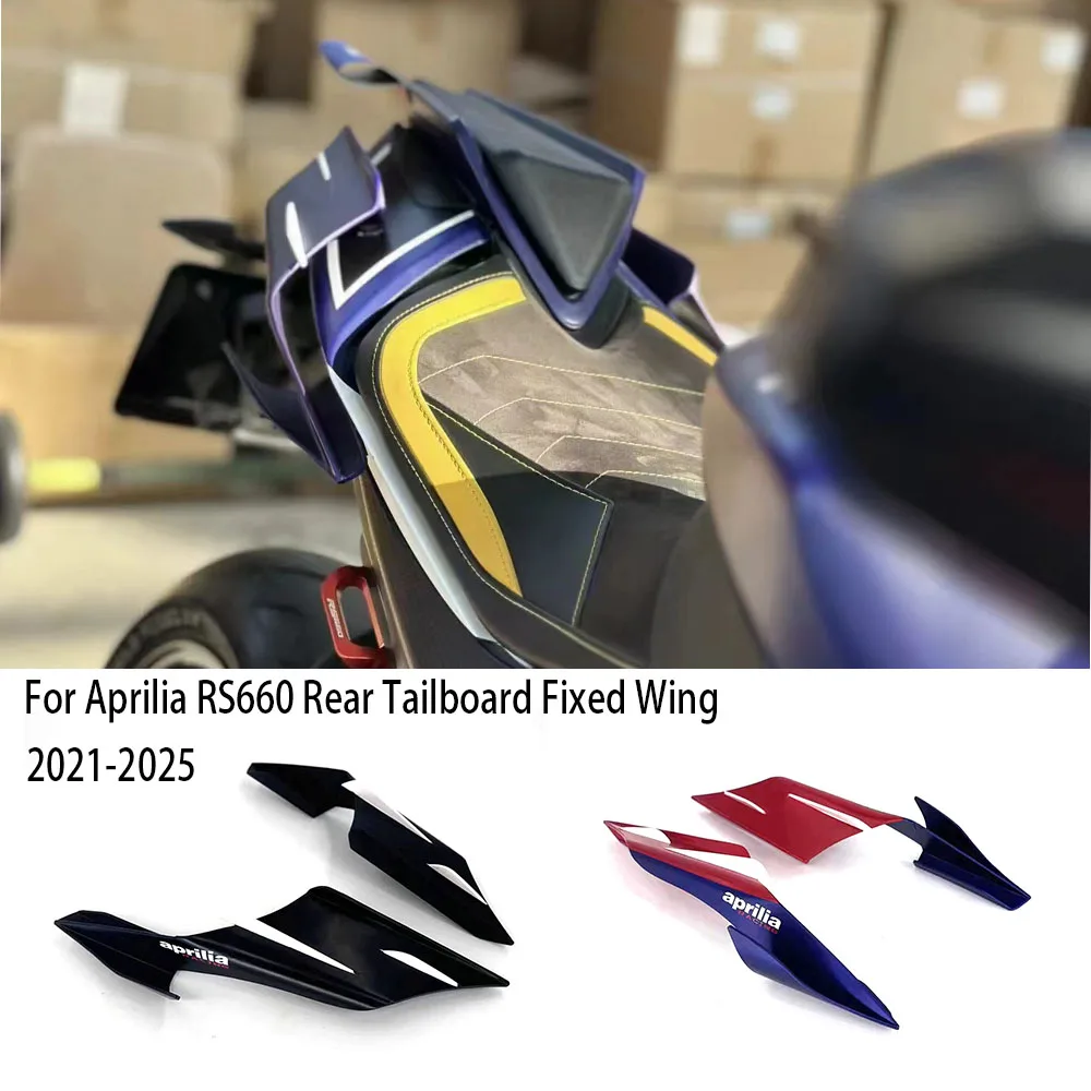 

New RS660 Fairing Motorcycle Rear Tailboard Wing Accessories Fixed Wing Fixed Winglet FOR Aprilia RS660 2021 2022 2023 2024 2025