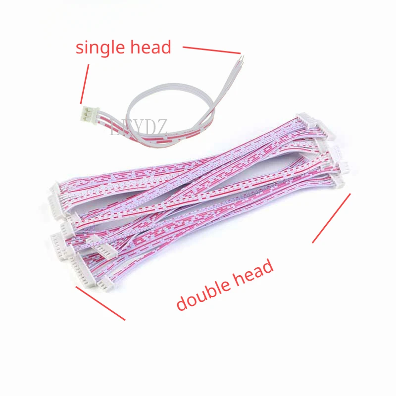 

5Pcs PH 2.0mm Pitch Connector Cable PH2.0 Plug Line length 10/20/30CM 2P/3P/4P/5P/6P/7P/8P/9P/10P/12P Single / Double Head 26AWG