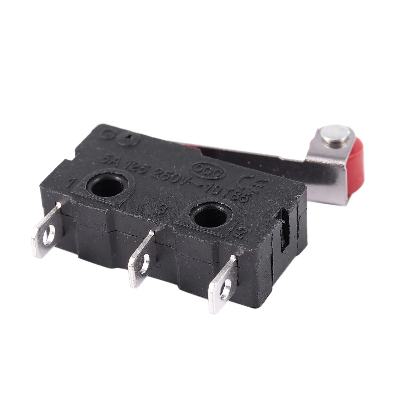 حار 10 قطعة مايكرو الأسطوانة رافعة الذراع فتح إغلاق الحد التبديل Kw12-3 Pcb Microswitch