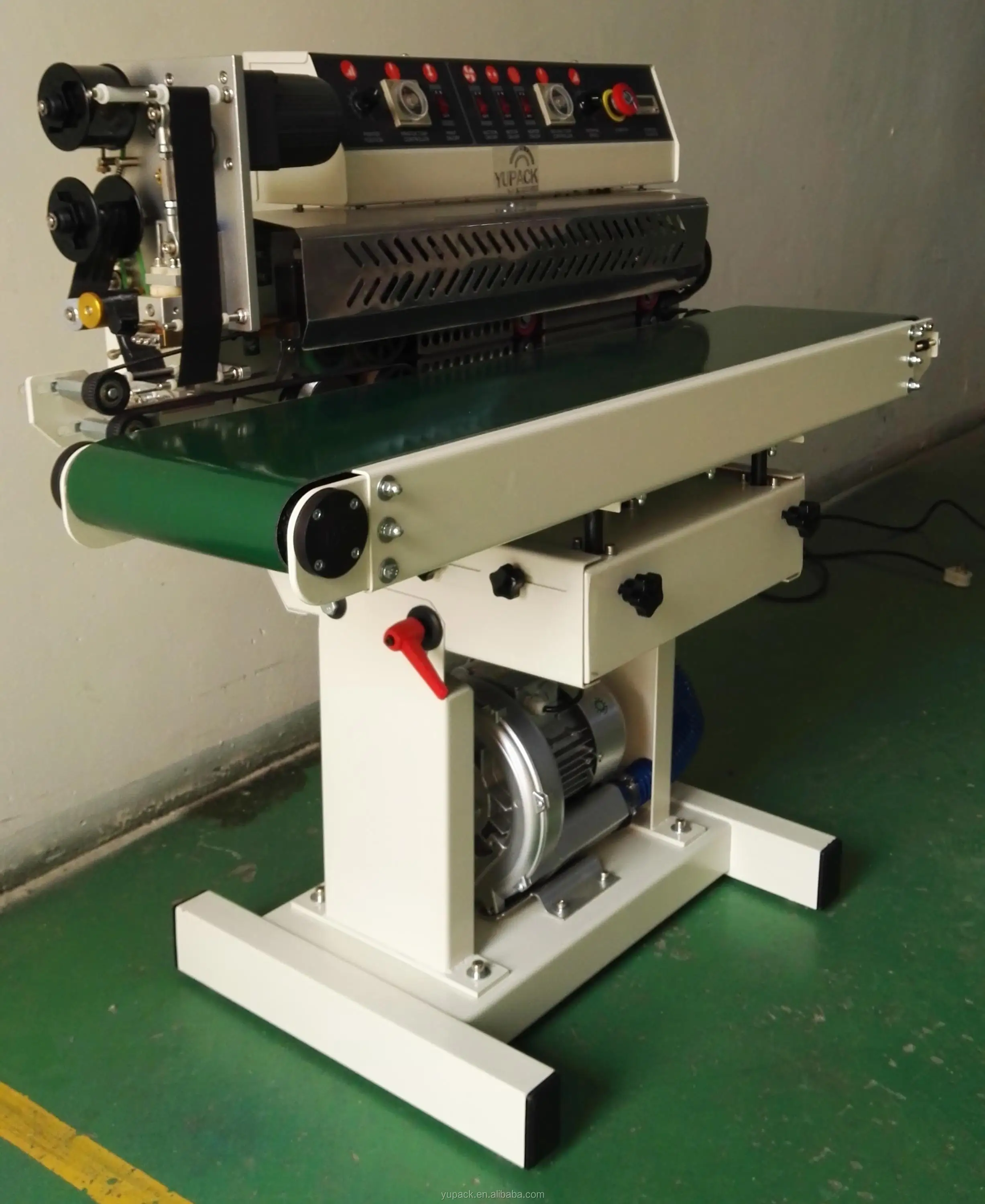 High performance SPM-100P sealing machine with horizontal ribbon code