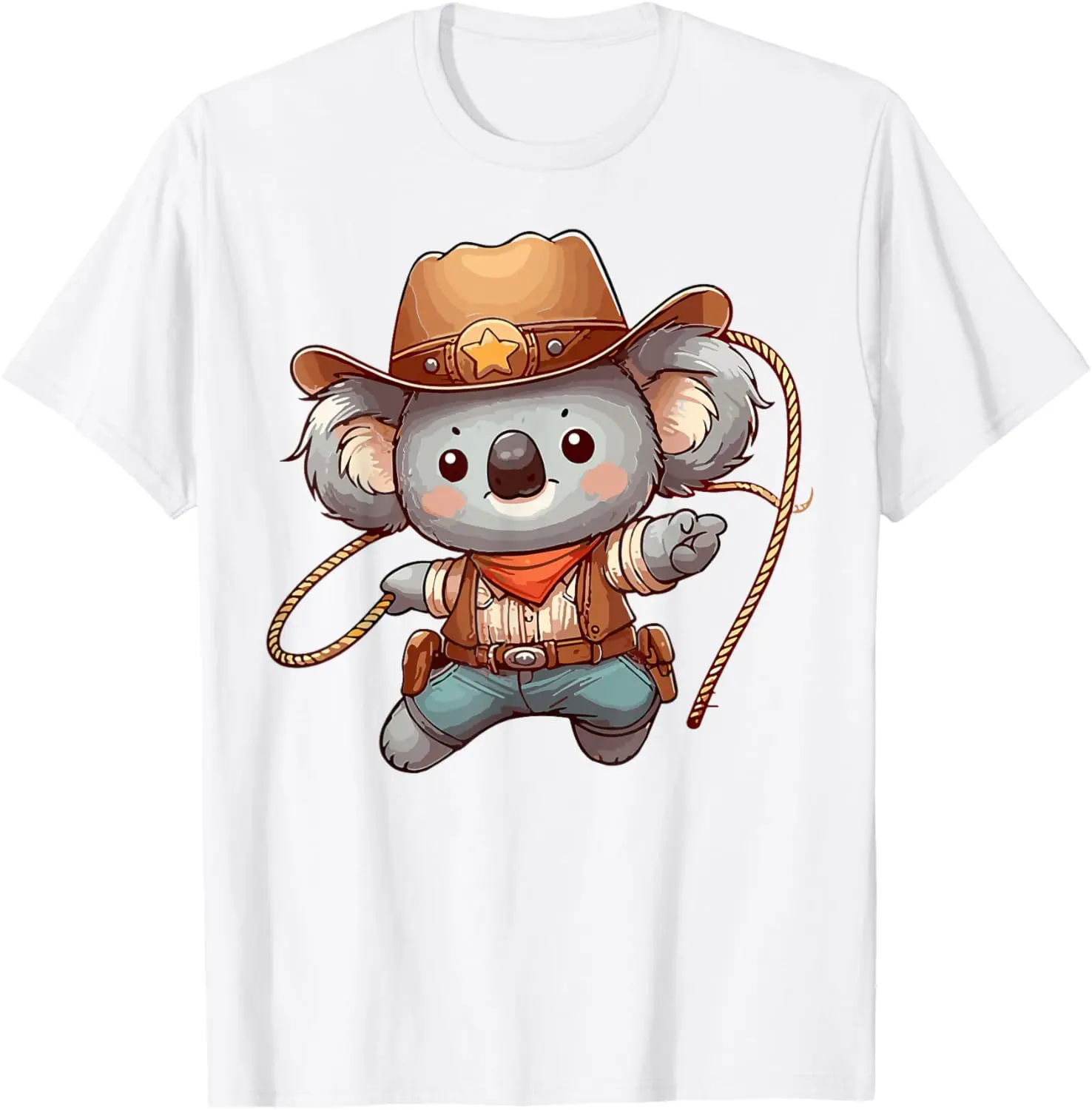 

Western Rodeo Cowboy Hat Koala Texas Animals T-Shirt