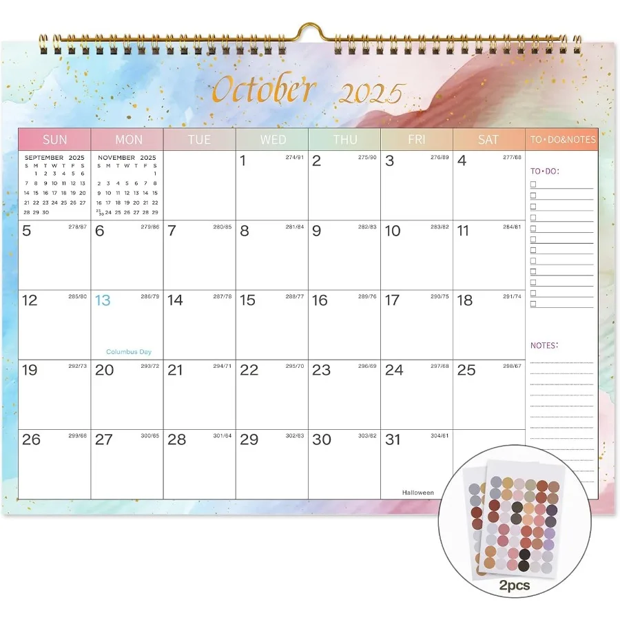 التقويم 20252026 Iludes من يوليو 2025 إلى ديسمبر 2026 18 تقويم الحائط الشهري 2026 11 × 8.5 Ihes. ورق سميك مع مواعيد جوليان أ #1