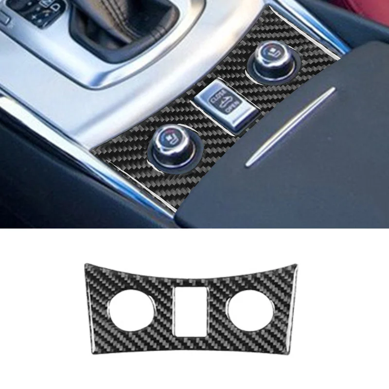 

Carbon Fiber Car Center Console Seat Heating Button Sticker Interior Trim Cover for Infiniti G37 2010 2011 2012 2013 Accessories