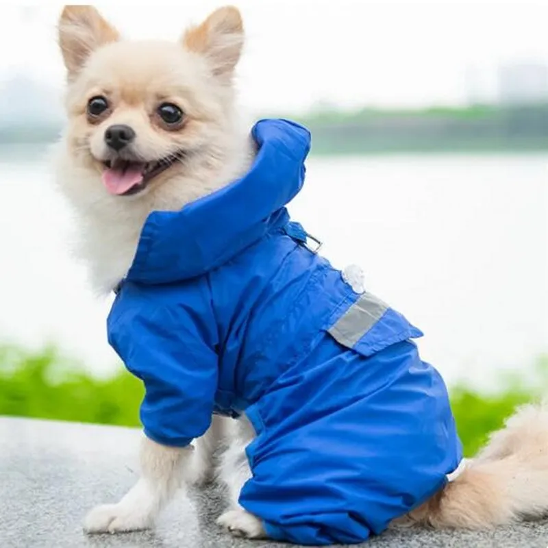 Camouflage Pet Dog Raincoat Waterproof Jumpsuit Outdoor Chihuahua Yorkie Reflective Jacket Coat